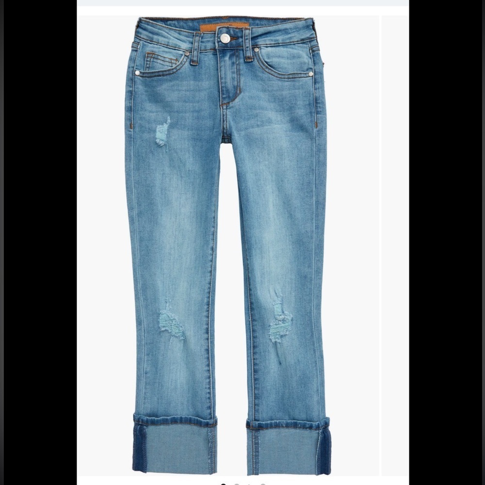 JOE’S The Jane Distressed Cuffed Hem Jeans Big Girl sz 12